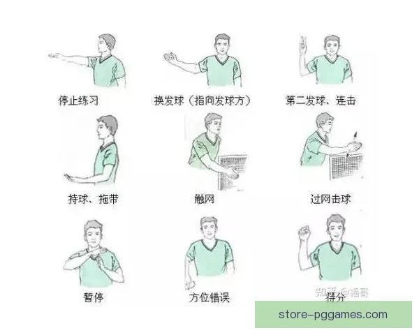 羽毛球比赛中常见的裁判手势与意义